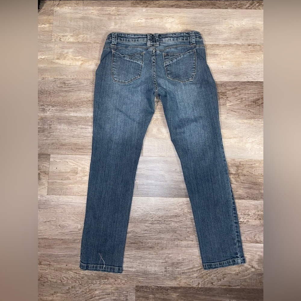 Blue Asphalt Skinny Jeans Women's Size 11 Short Blue Low Rise Dark Wash (O) - Picture 2 of 10